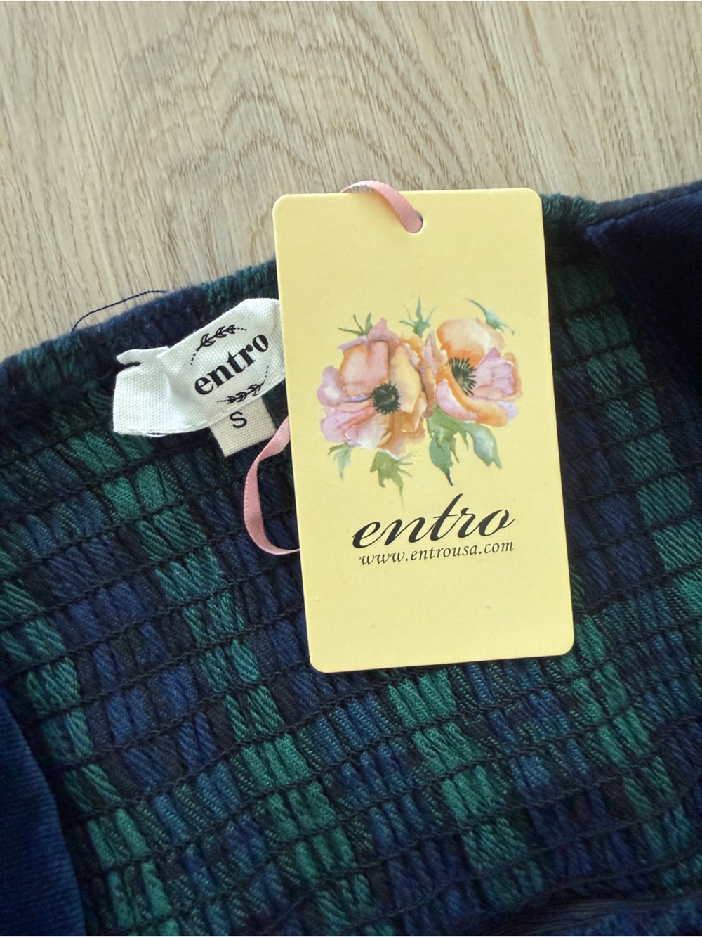 entro Green Tartan Tiered Maxi Dress - Picture 3 of 5